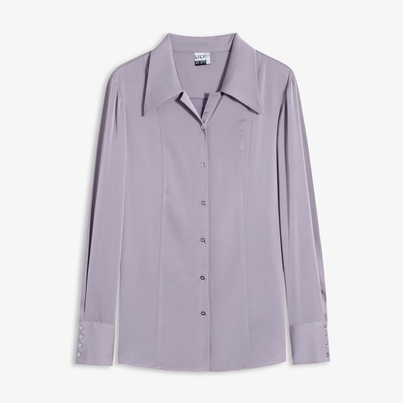 Lily - Chemise - Gris Clair Violet