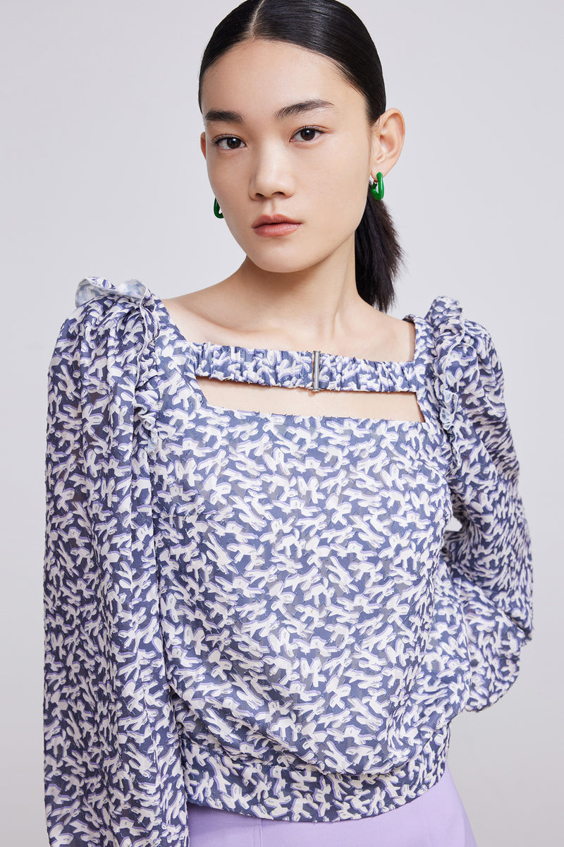 Lily - Haut - Violet Glacé Foncé