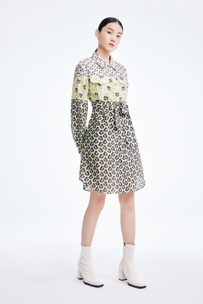 Lily - Robe - Vert Fluo