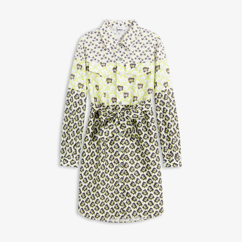 Lily - Robe - Vert Fluo