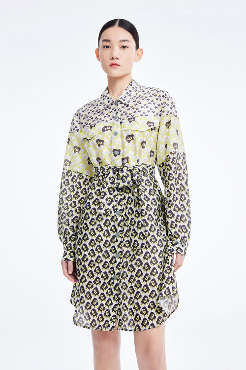 Lily - Robe - Vert Fluo