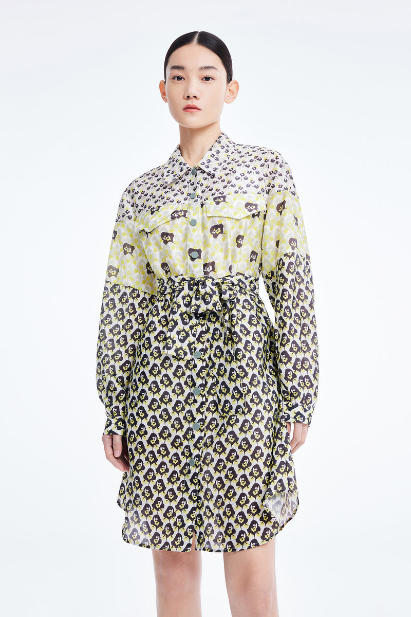 Lily - Robe - Vert Fluo