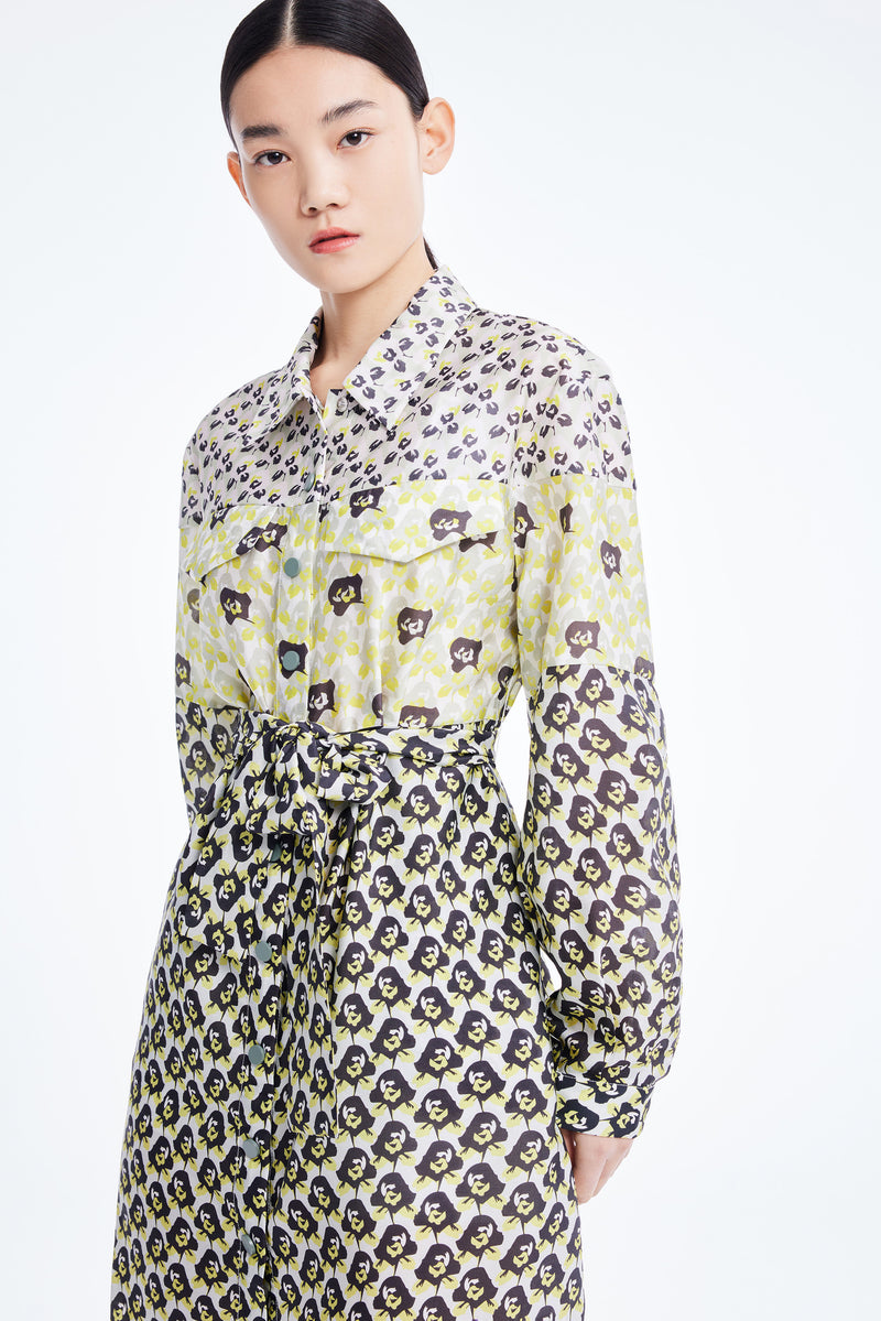 Lily - Robe - Vert Fluo