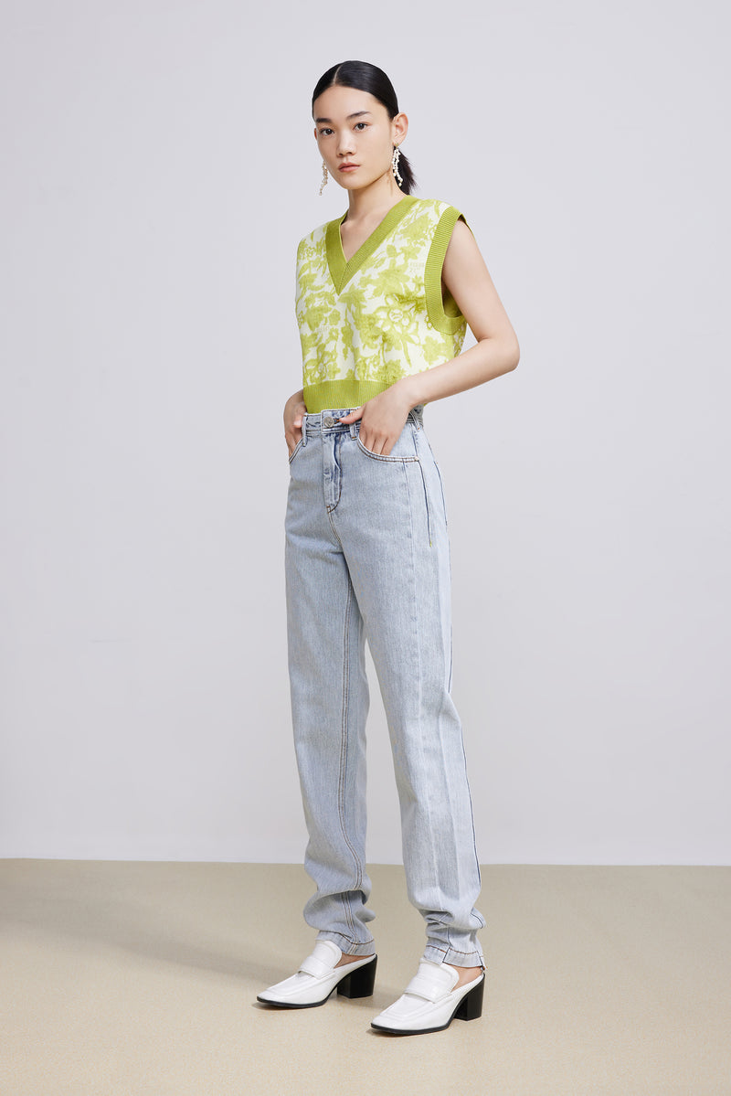 Lily - Pantalon - Gris Clair Bleu