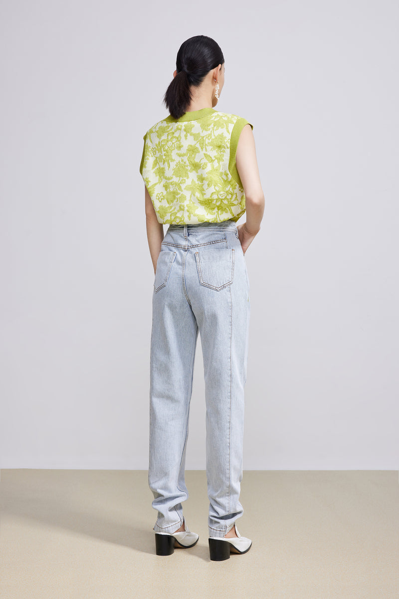 Lily - Pantalon - Gris Clair Bleu