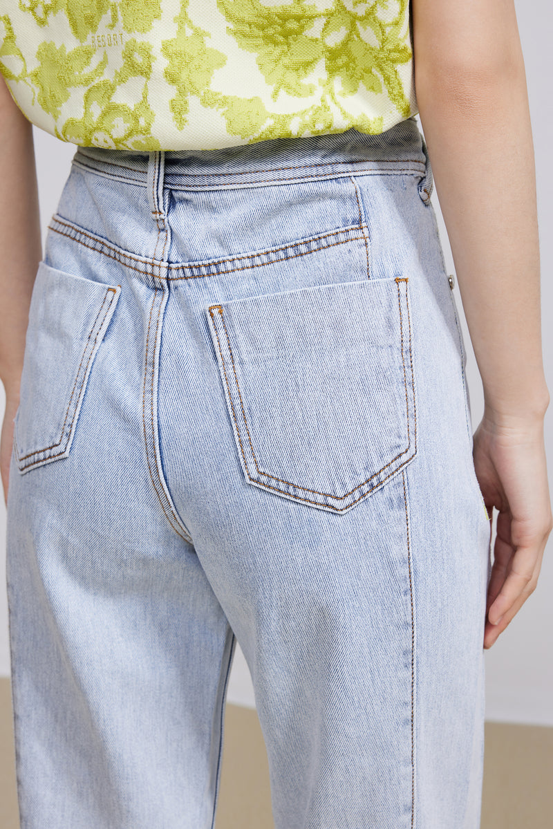 Lily - Pantalon - Gris Clair Bleu