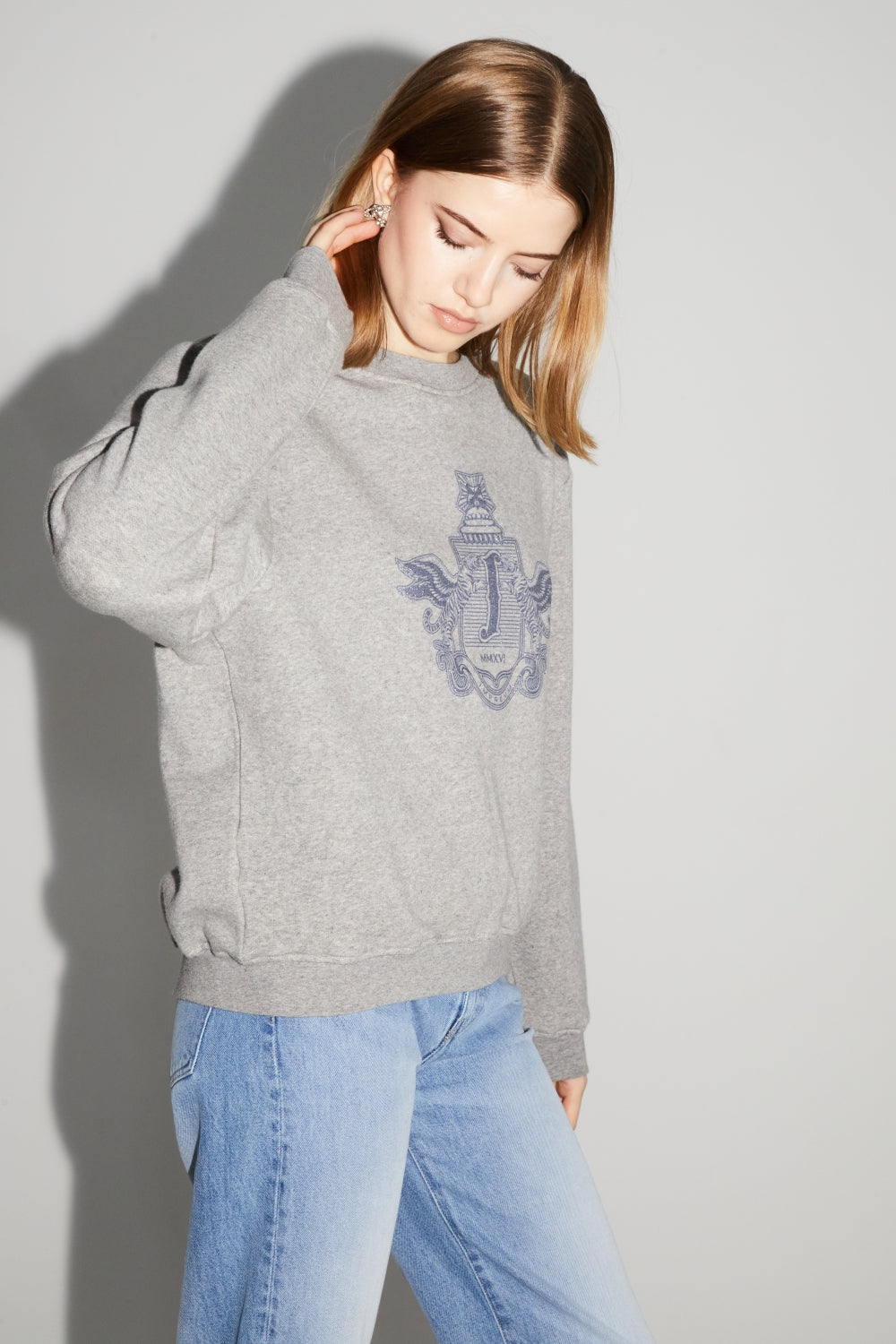 Le Sweatshirt Eddie Broderie Leo Black