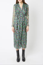 Edward Monaco Dress - print GREEN