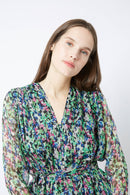 Edward Monaco dress - GREEN print