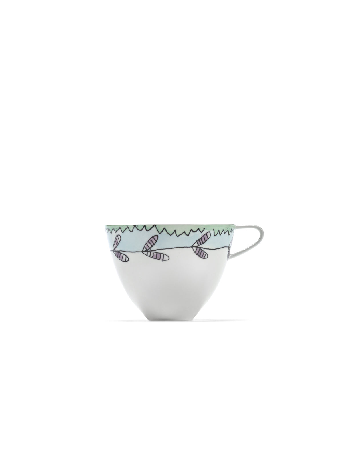 Midnight Flowers - Lot De 2 Tasses À Cappuccino - Porcelaine Bone China - Blossom Milk