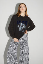 Sweatshirt Eddie Black Tiger Fabriqué Au Portugal