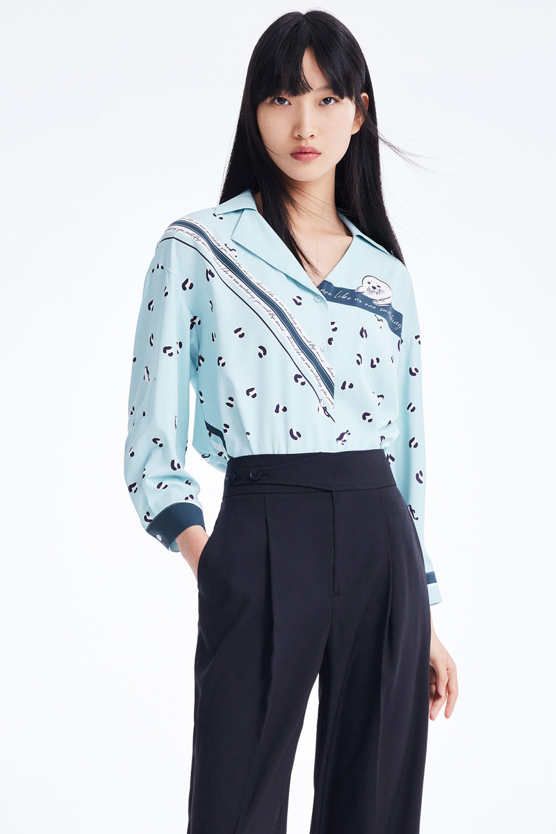 Lily - Chemise - Bleue