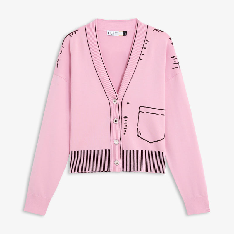 Lily - Tricots - Rose Foncé