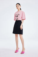 T-Shirt Lily - Rose Foncé