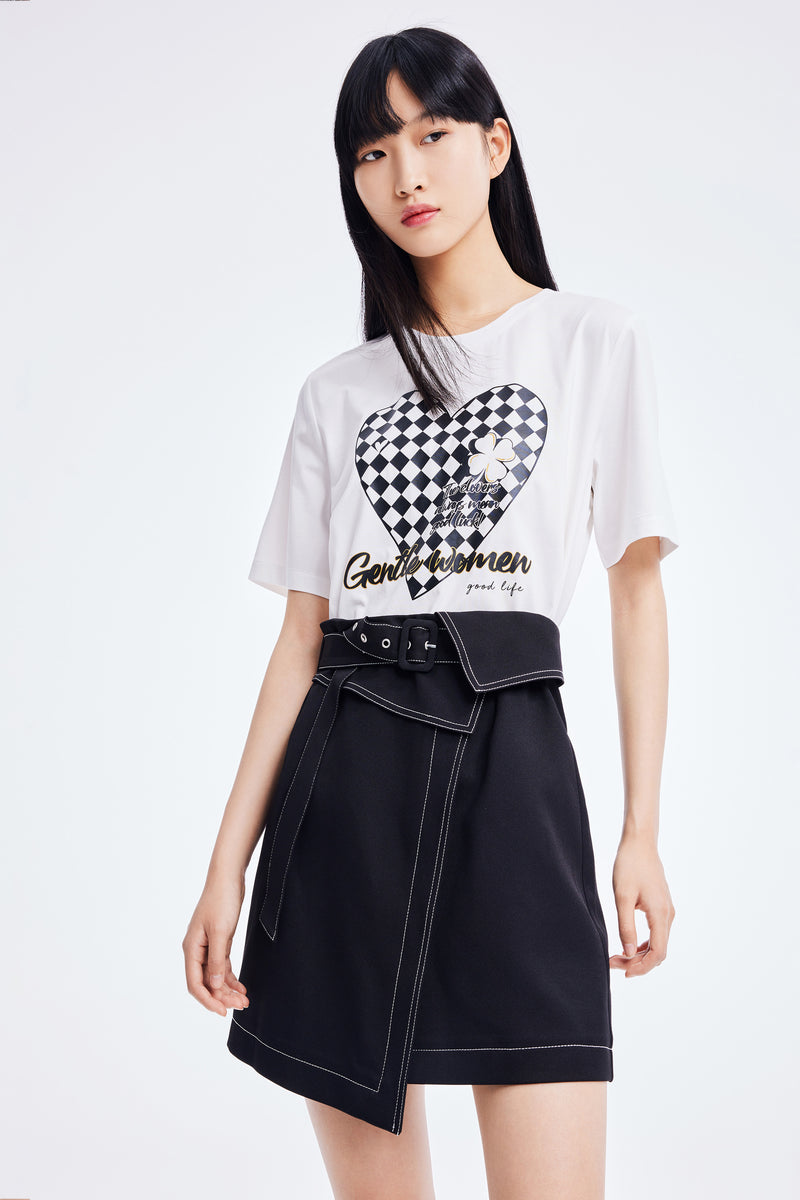 T-Shirt Lily - Blanc