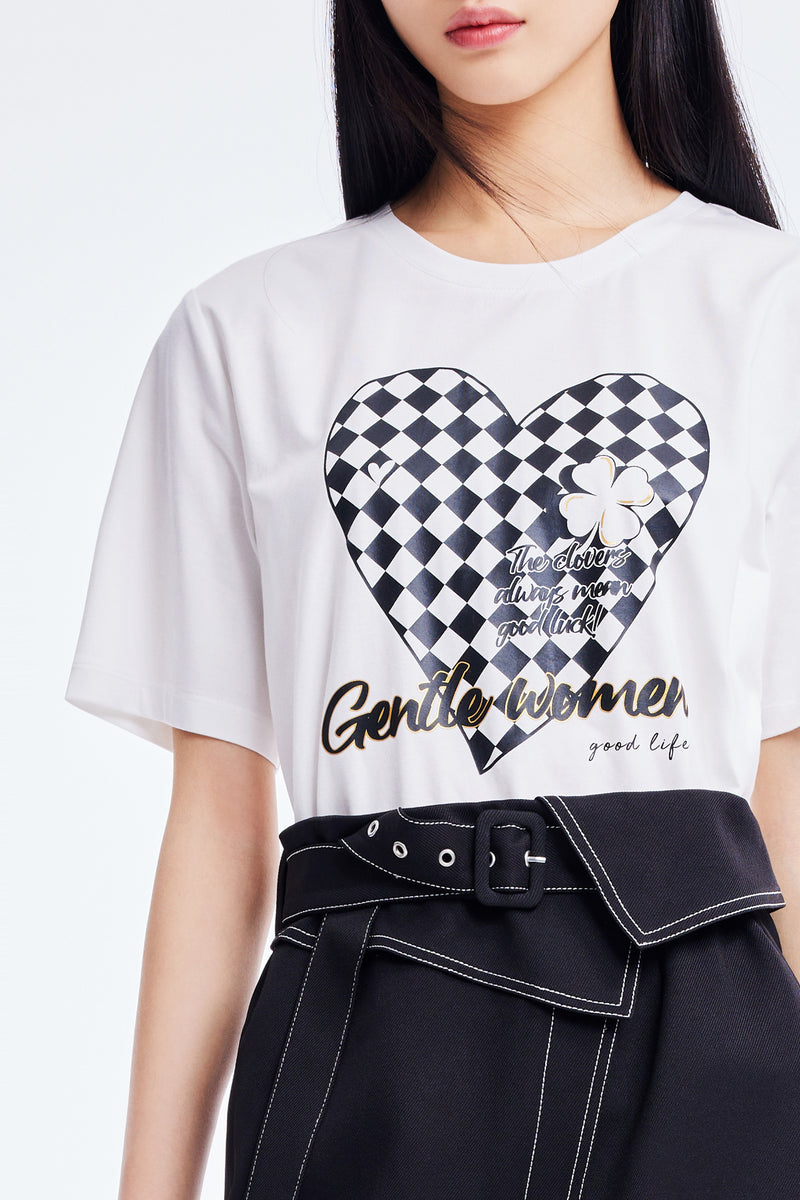 T-Shirt Lily - Blanc