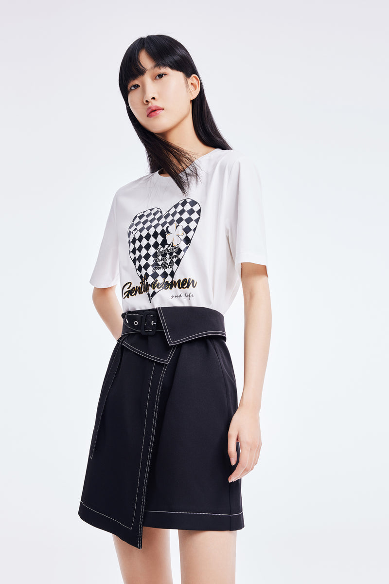 T-Shirt Lily - Blanc