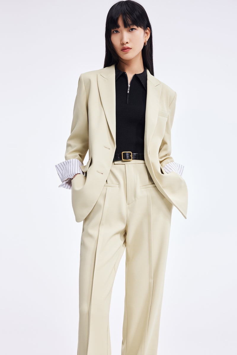 Lily - Blazer - Jaune Crème