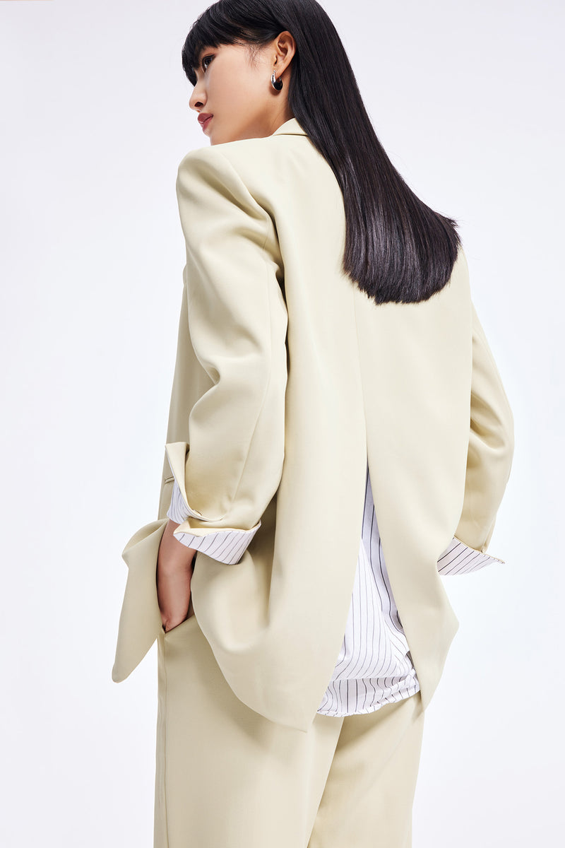 Lily - Blazer - Jaune Crème