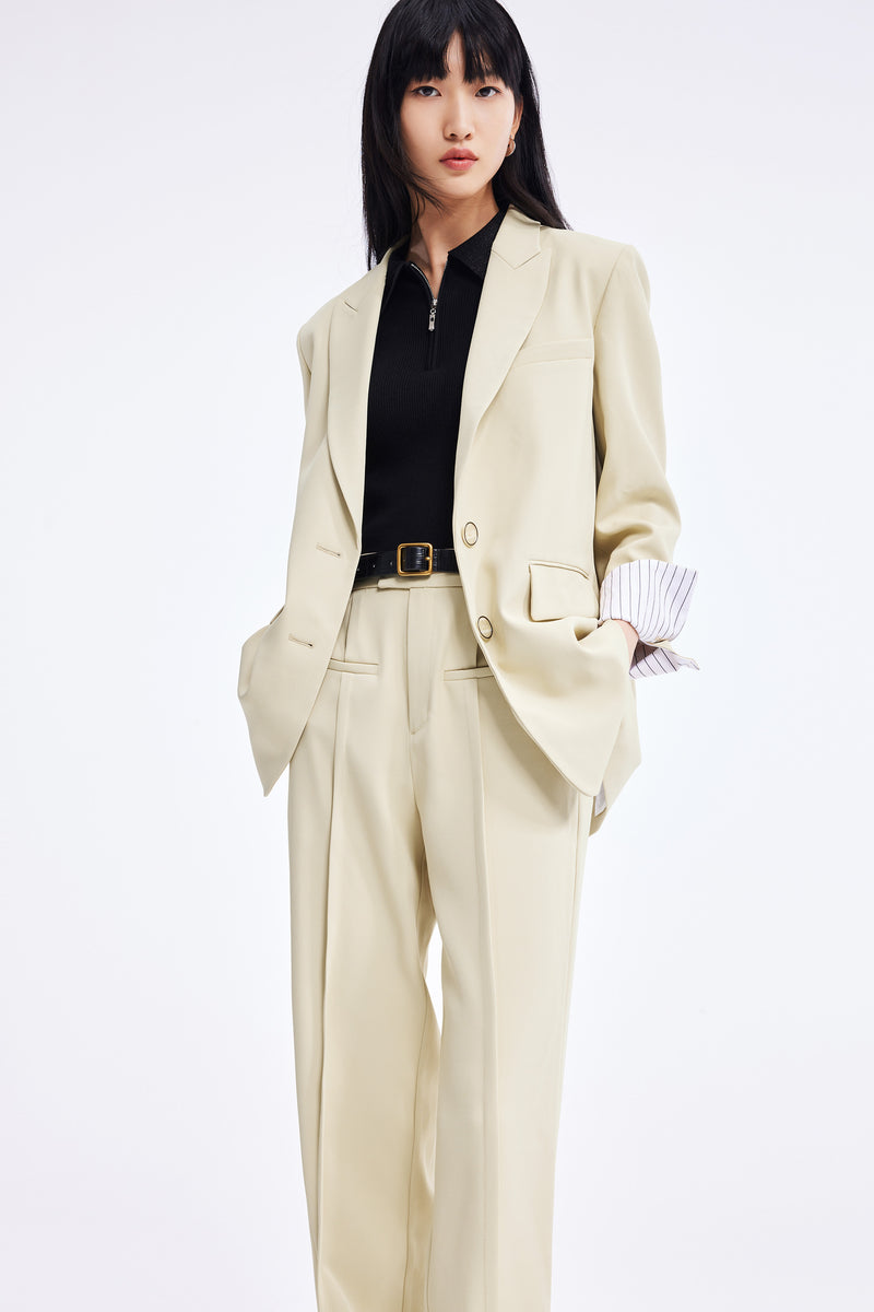 Lily - Blazer - Jaune Crème