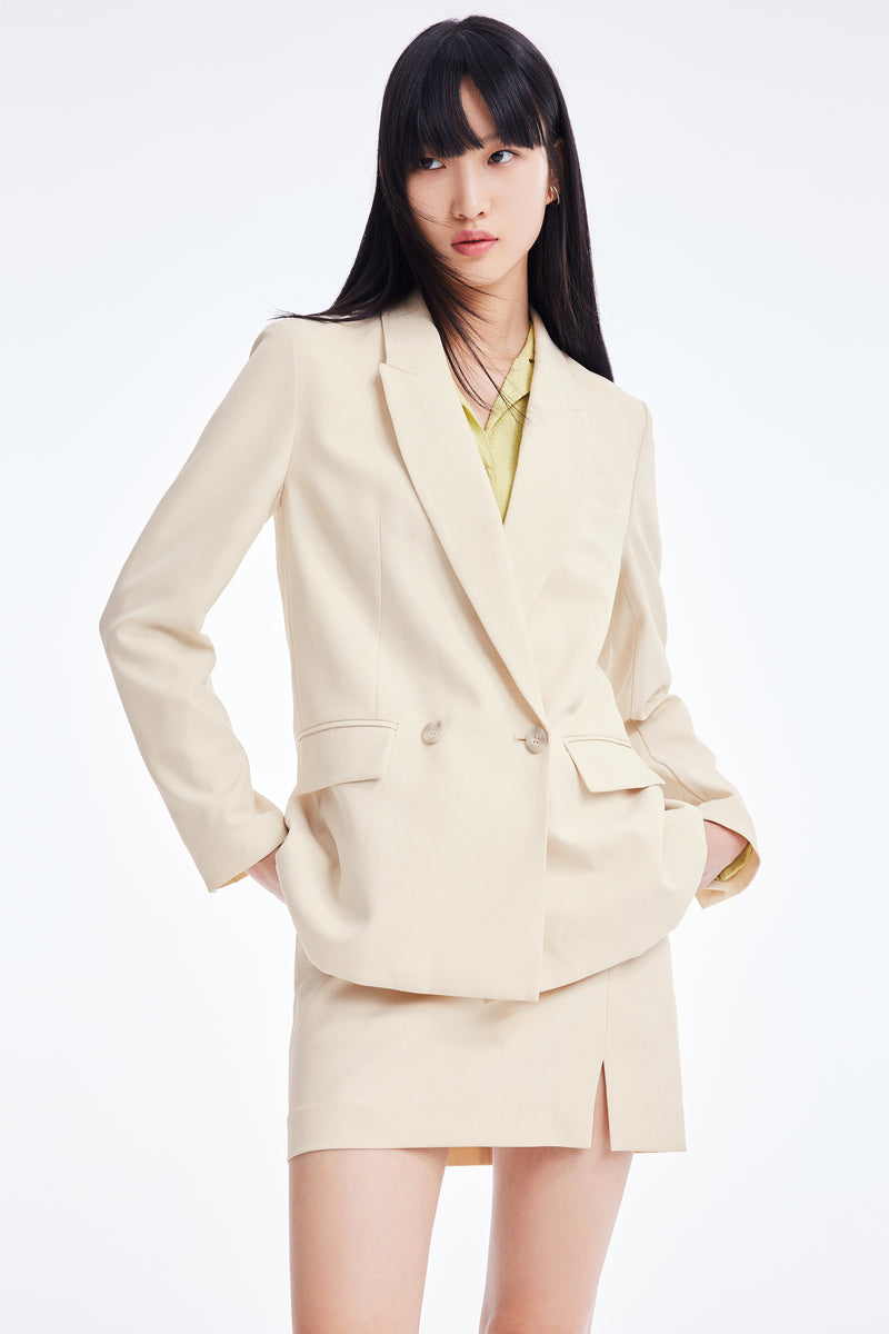 Lily - Blazer - Beige