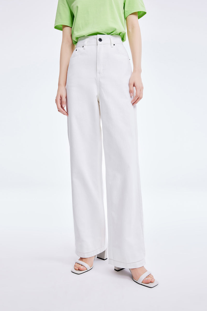 Lily - Pantalon - Blanc