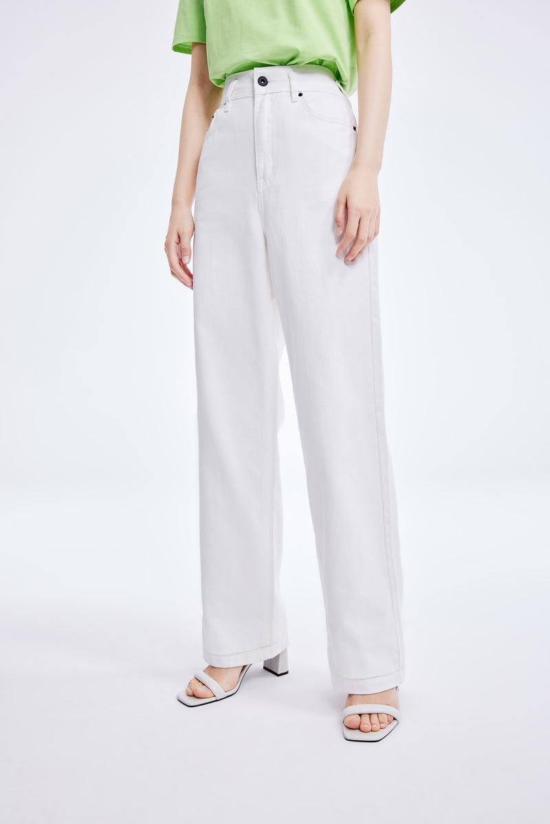 Lily - Pantalon - Blanc