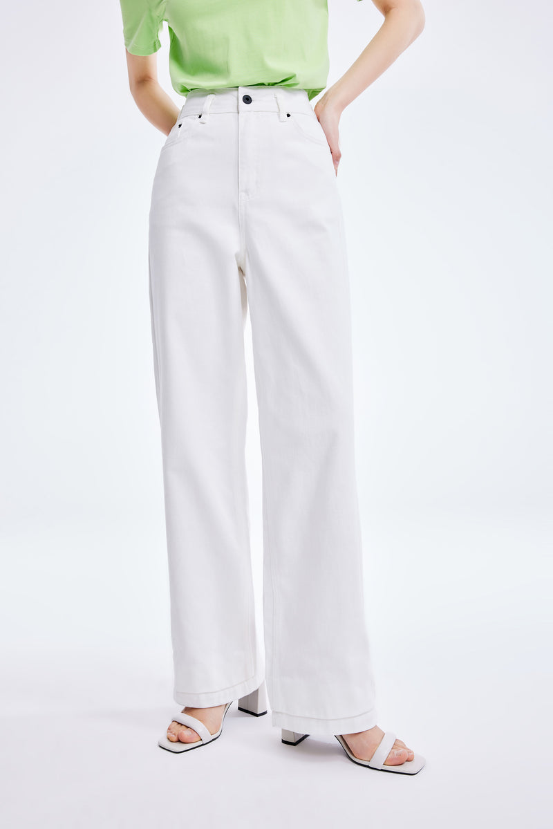 Lily - Pantalon - Blanc