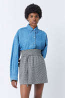 Lou Stefano skirt - geometric MULTI BLACK