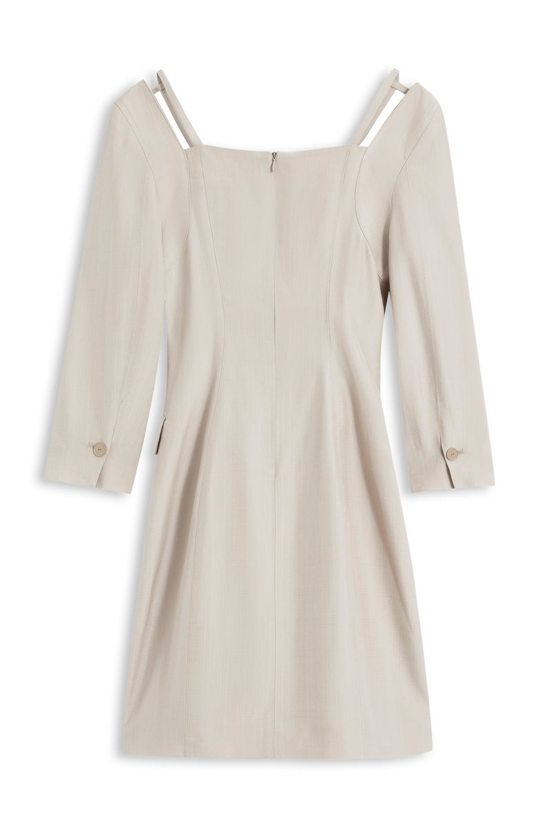 Lily - Robe - Gris Kaki