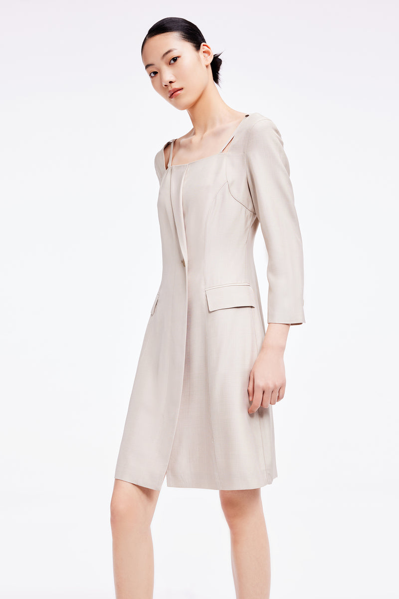 Lily - Robe - Gris Kaki