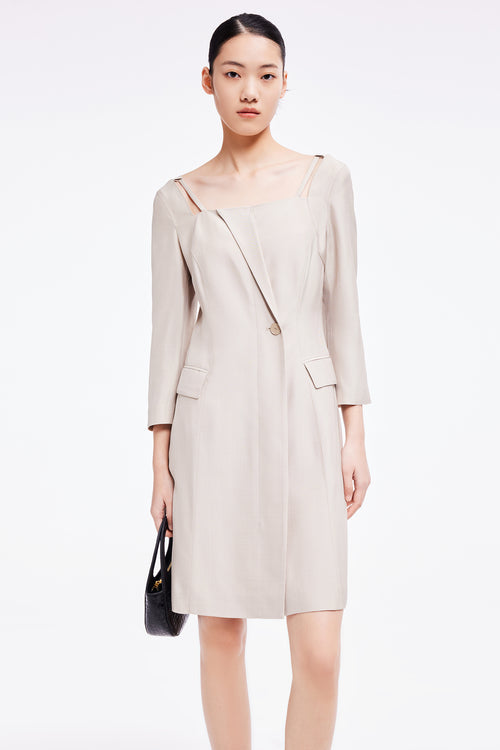 Lily - Robe - Gris Kaki