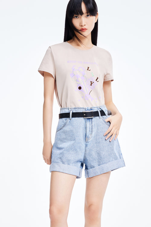 Lily - Short - Bleu Denim