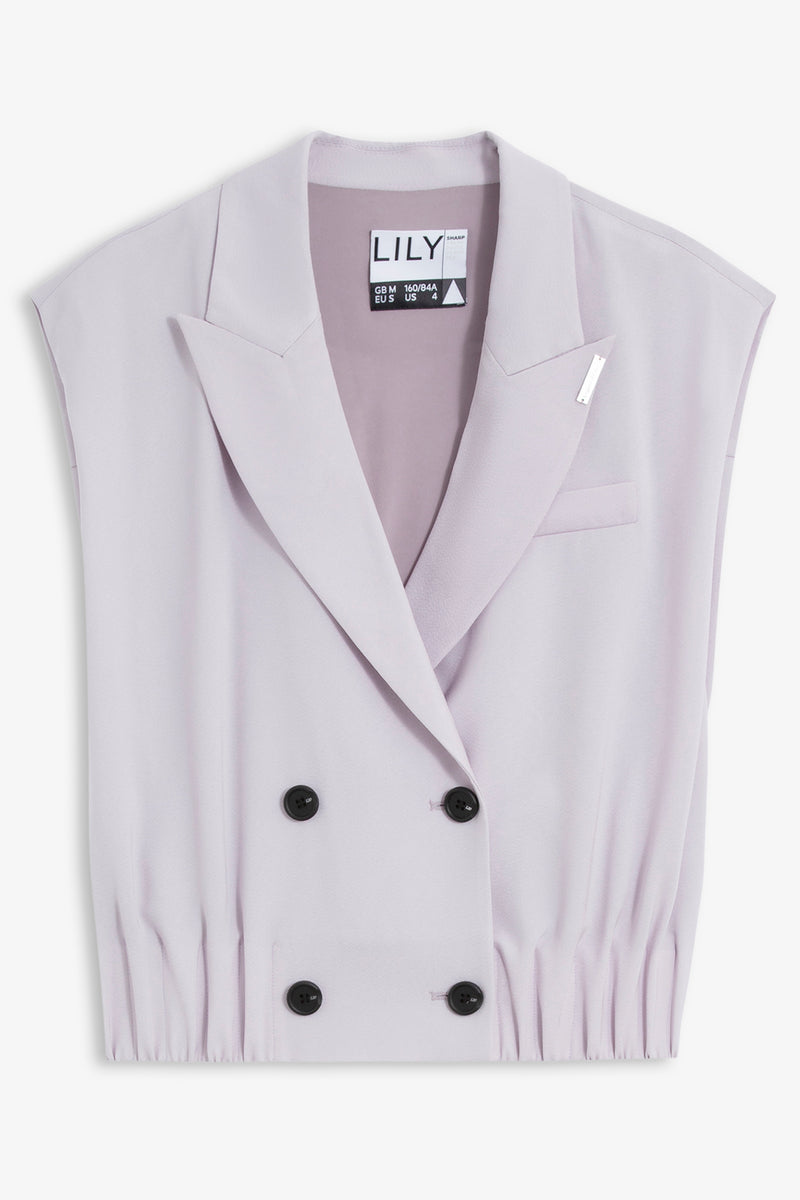 Lily - Gilet - Gris Clair Violet