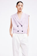 Lily - Gilet - Gris Clair Violet