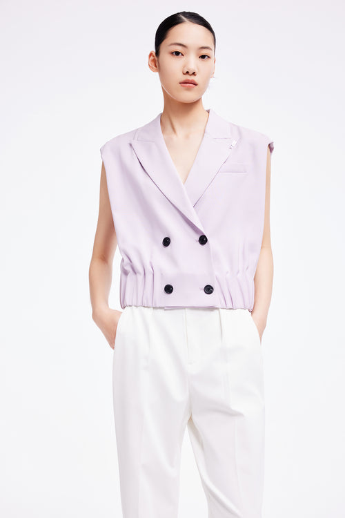 Lily - Gilet - Gris Clair Violet