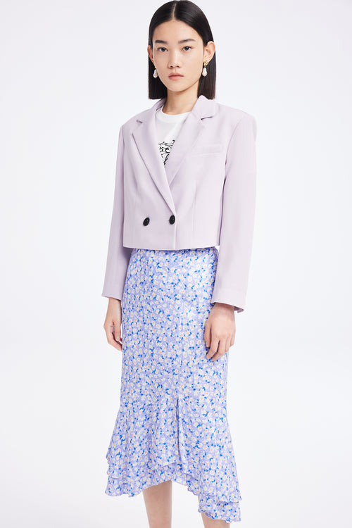 Lily - Blazer - Gris Clair Violet