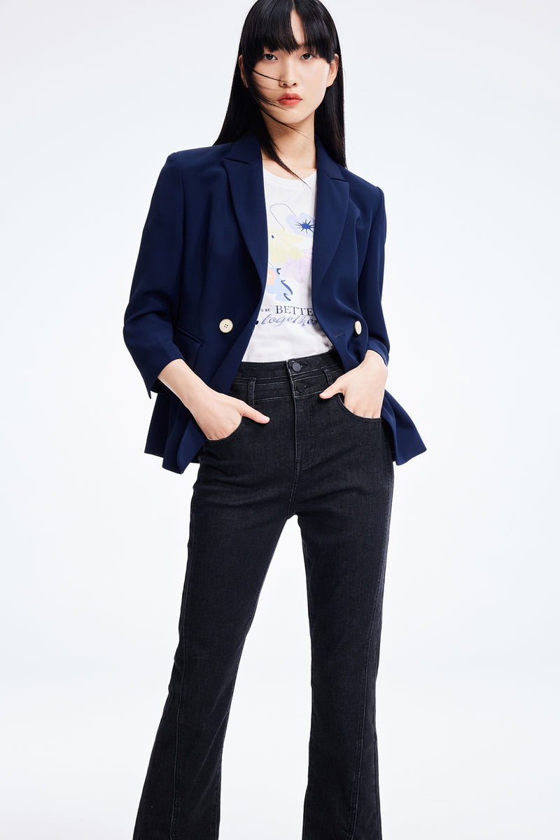 Lily - Blazer - Bleu Marine