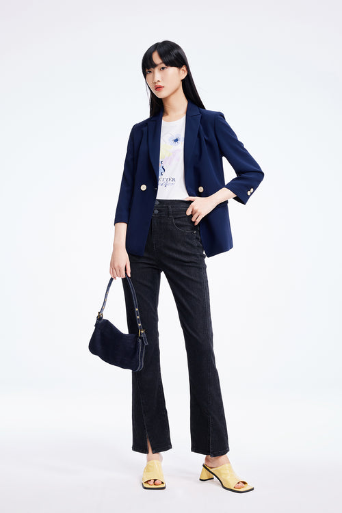 Lily - Blazer - Bleu Marine