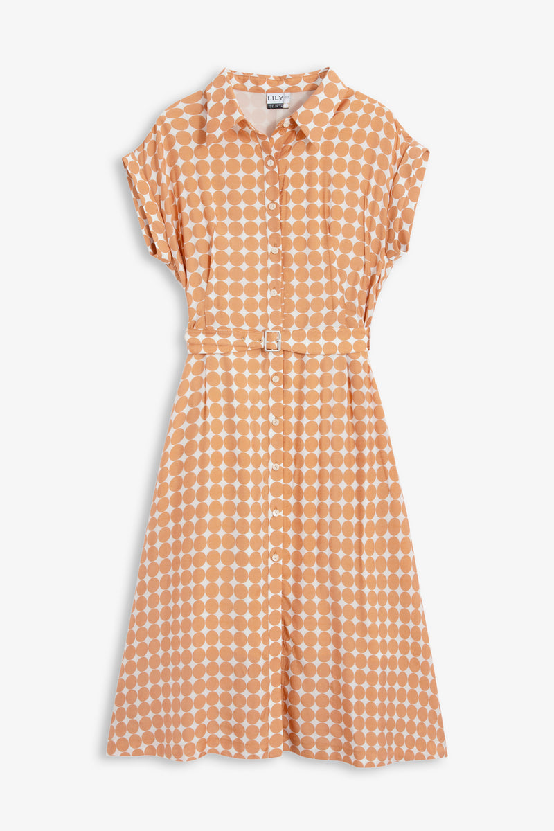 Lily - Robe - Orange Clair
