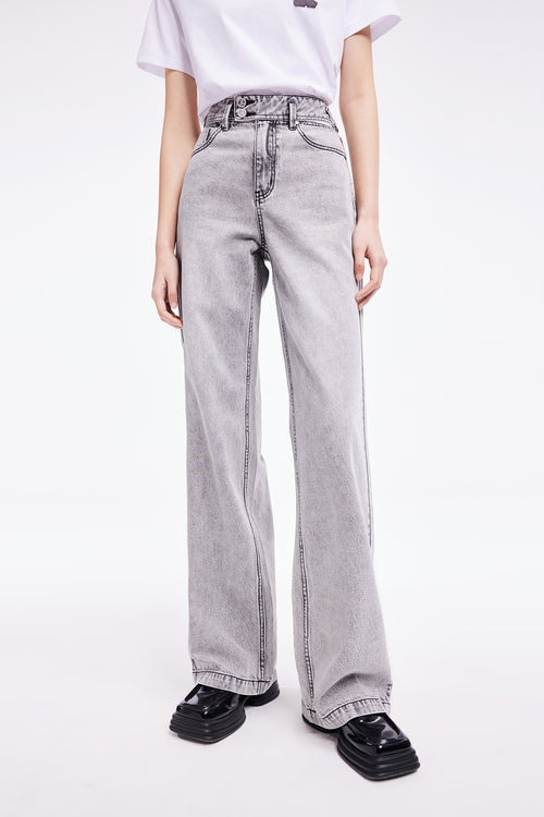 Lily - Pantalon - Gris Clair