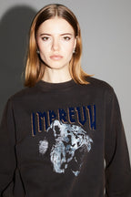 Sweatshirt Eddie Black Tiger Fabriqué Au Portugal