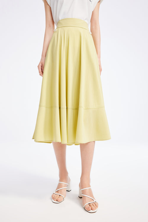 Lily - Jupe - Vert Moutarde