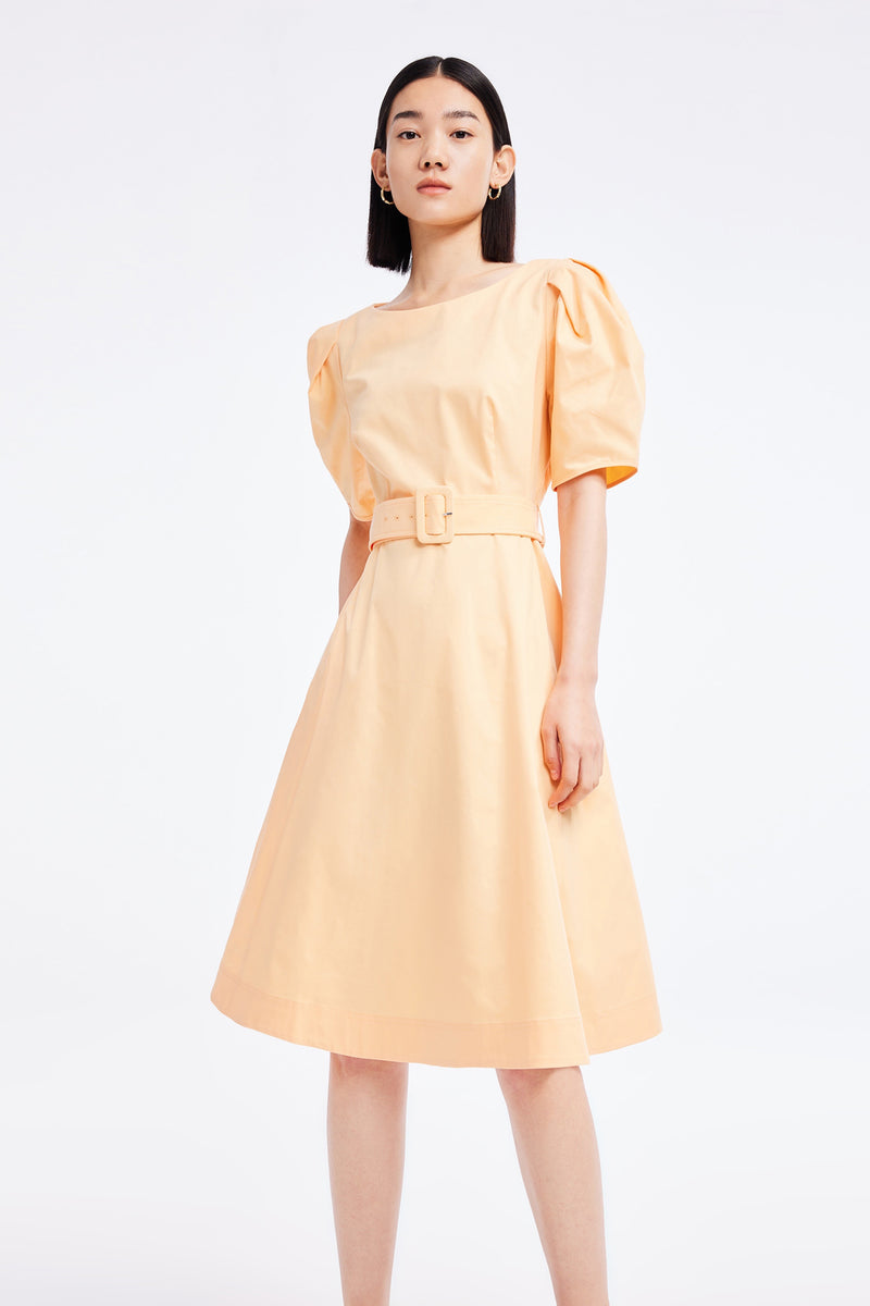 Lily - Robe - Orange Vermillon