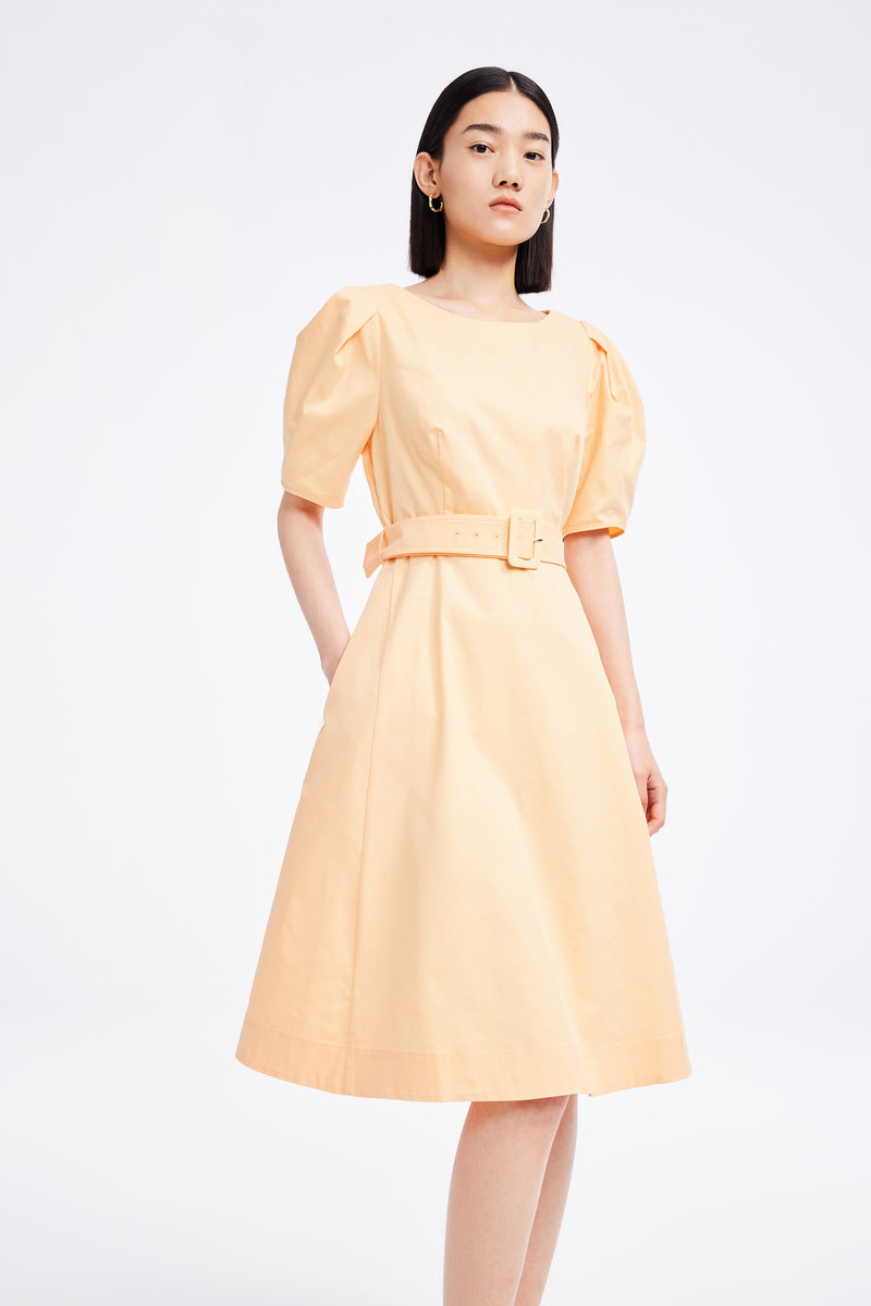 Lily - Robe - Orange Vermillon