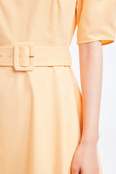 Lily - Robe - Orange Vermillon