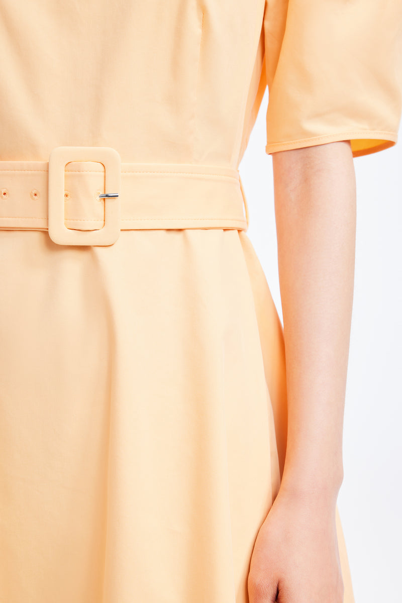 Lily - Robe - Orange Vermillon