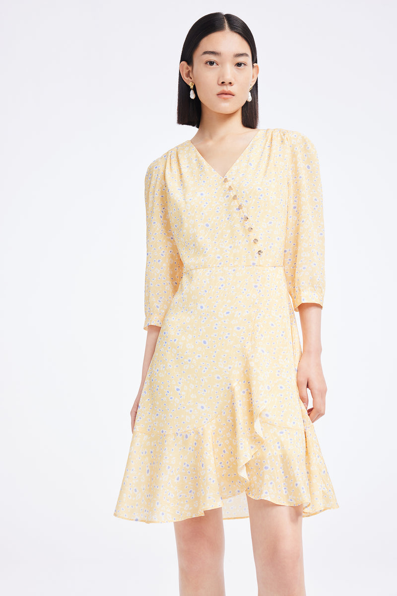 Lily - Robe - Jaune Orangé