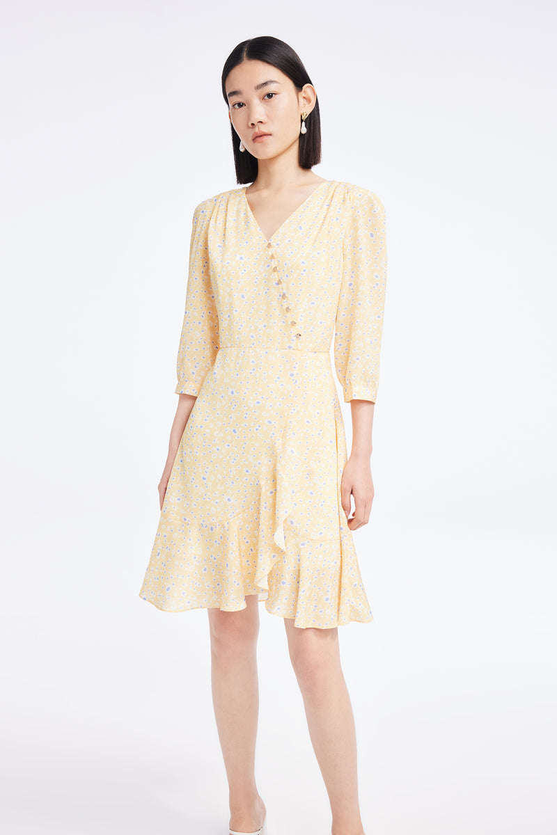 Lily - Robe - Jaune Orangé