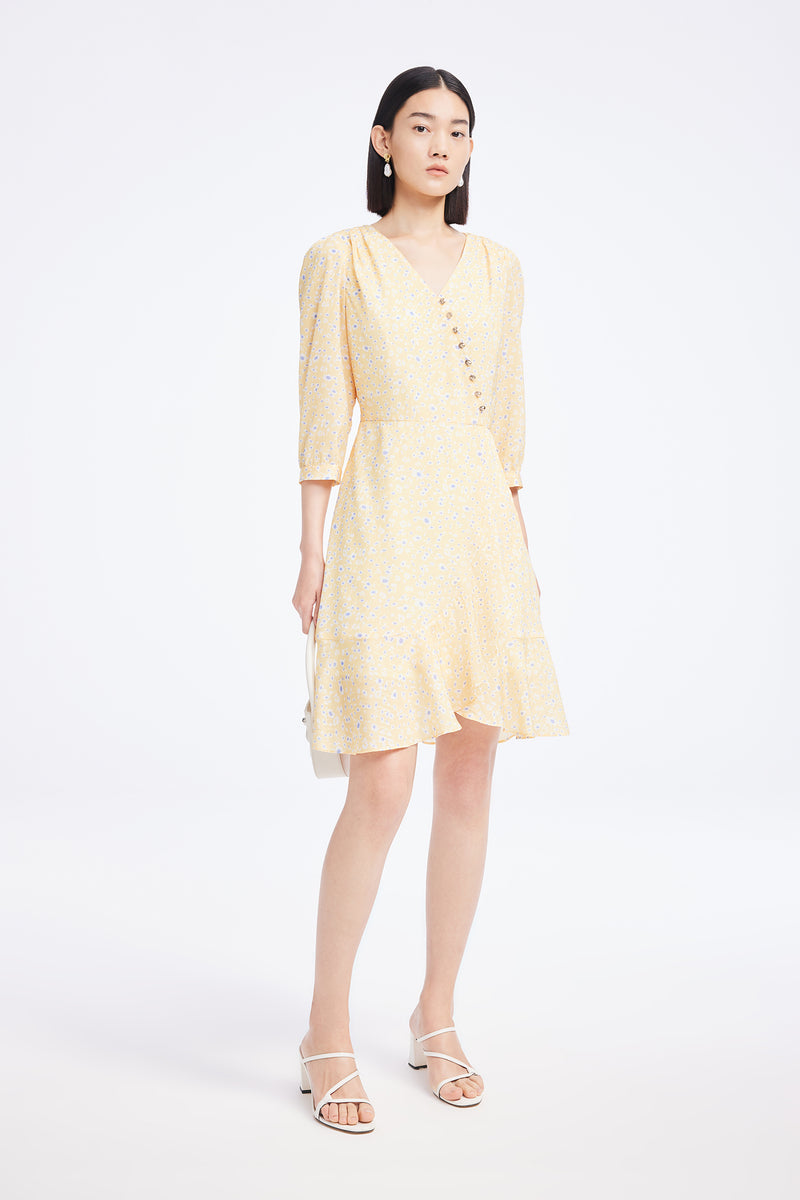 Lily - Robe - Jaune Orangé